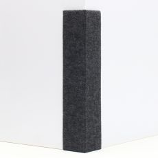 Когтеточка 55×20 см, угловая, без меха, серая