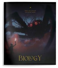 Тетрадь 48 л. Биология А5 кл. скреп. LOREX DEMONS INSIDE мел. карт. запечатка форзаца, фольга