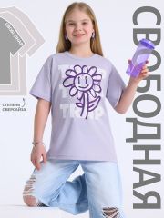 513294 Апрель Футболка светло-сиреневый