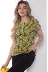 Б10008 LT Collection Блуза жёлтый, чёрный