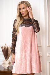 Open-style Платье 7045 розово-черное