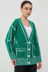 9242-91043-1035/293 Кардиган NEWVAY Бенеттон/белый