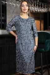П11563 LT Collection Платье серый
