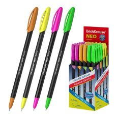 ЦЕНА ЗА 10 ШТ! Ручка шариковая ErichKrause Neo Accent, игольчатый узел 0.7 мм, чернила синие, длина письма 1000 метров 9095474