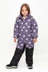 CROCKID Комбинезон ВК 60120/н/3 ГР фиолетовый, сердца