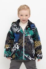 CROCKID Куртка ВК 36089/н/4 ГР ( 92-122) черный, яркое граффити
