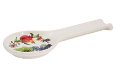 Подставка под ложку, 26,5 см, керамика, белая, Гранат и виноград, Tutti Frutti, 60806