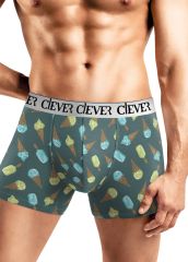 540448 CLEVER Трусы т.зелёный/жёлтый