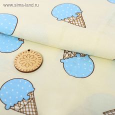 4404273 Ткань для пэчворка 100% хлопок «Мороженое», 50 × 80 см