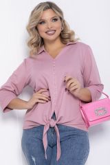 494003 LT Collection Блуза пыльно-розовый