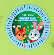 Шпаргалка вращающаяся «Спряжение глаголов» 9196627