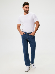 10100160008 Брюки джинсовые муж. Jeepy_straight relaxed индиго CONCEPT CLUB Men