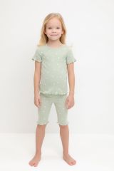 CROCKID Пижама К 1632 морская пена, поле с ромашками