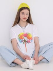395896 Апрель Футболка белый