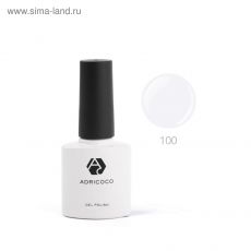 4734668 Цветной гель-лак ADRICOCO №100 белый, 8 мл