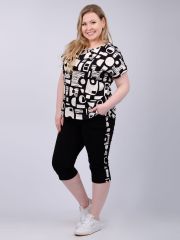 526528 Malina Костюм чёрный/бежевый