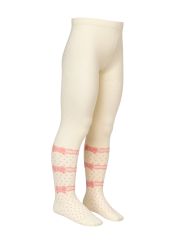 Omsa Колготки OMSA kids Collant 12Р32-2 с рисунком (бантики) Avorio (Молочный)