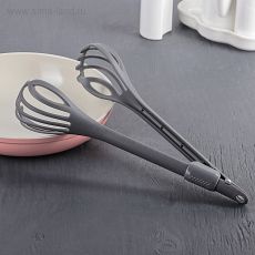 3800100 Щипцы кулинарные и венчик, 2 в 1 