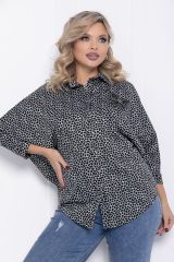 486993 LT Collection Рубашка чёрно-серый