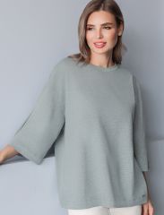 506600 VILATTE Футболка оливковый меланж