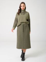 489815 Stilla Юбка оливково зелёный