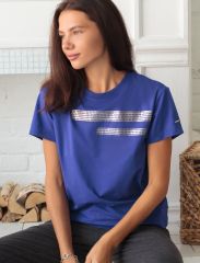 506883 VILATTE Футболка васильковый_stripes