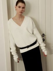 Джемпер с шерстью, B3038/albino