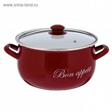 2292779 Кастрюля «Бордо» 5,7 л, стеклянная крышка