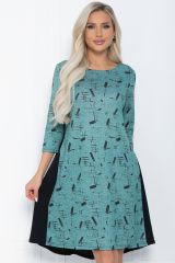 П12204-10 LT Collection Платье зелёный