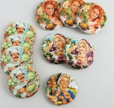 Крышки для консервирования, d=8,2 см, в сувенирной коробке, рисунок МИКС 2566895