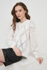 7221-40159-798 Джемпер NEWVAY Белый