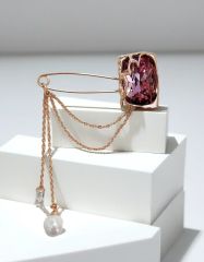 Брошь с кристаллами Swarovski