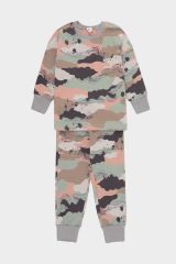 CROCKID Пижама КП 1611 шалфей, кофейный, камуфляж