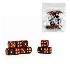 Кубики игральные «Время игры», 10 шт., 1.6×1.6 см, розовый мрамор