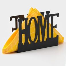 3747082 Салфетница Доляна Home, 15×4×10 см, цвет чёрный, металл