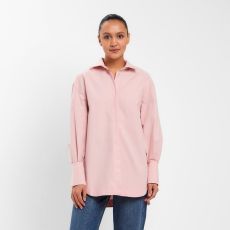 Рубашка женская MINAKU: Casual Collection, размер 46, розовый