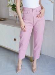 3972-y (3408) Женские джинсы MOM CRACPOT Розовый