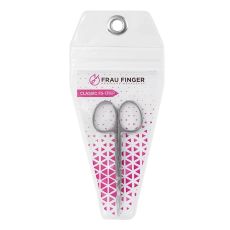 Frau Finger Ножницы маникюрные для кутикулы изогнутые / Classic FS-131SP, глянцевые, ручная заточка, 10 см