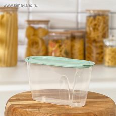 5187008 Ёмкость для сыпучих продуктов IDEA, 0,9 л, цвет фисташковый