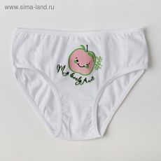 4803997  		 Трусы для девочки, цвет белый/яблоко, рост 92-98 см (26)