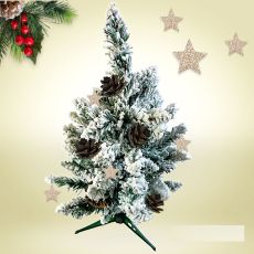 Елка заснеженная с шишками 40 см