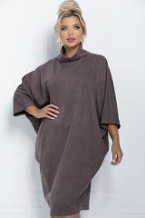 П11407 LT Collection Платье кофейный