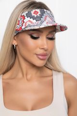 КЗ46 LT Collection Козырек красный, серый, белый