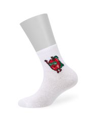 Omsa Носки OMSA kids Calzino 21S03 с фруктами на резинке Bianco (Белый)