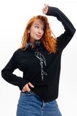469033 Натали Лонгслив черный+freedom