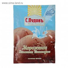 3123914 Мороженое домашнее шоколадное, С.Пудовъ, пленка, 0,07 кг