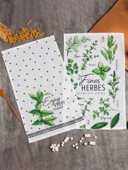 Набор кухонных полотенец Доляна Fines herbes, 35х60см-2шт, 100% хлопок