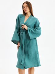 Халат домашний женский KAFTAN Basic размер 52-54, зеленый