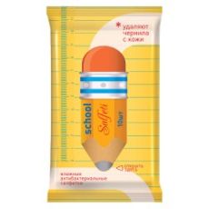 Salfeti SCHOOL Влажные салф.д/школьников 15шт (3307) (60) Salfetti