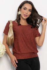 549223 LT Collection Блуза коричневый